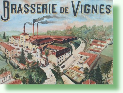 Vignes - la Brasserie (d'aprs une publicit d'poque)